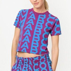NEW! Marc Jacobs The Monogram Baby Tee -Purple Blue